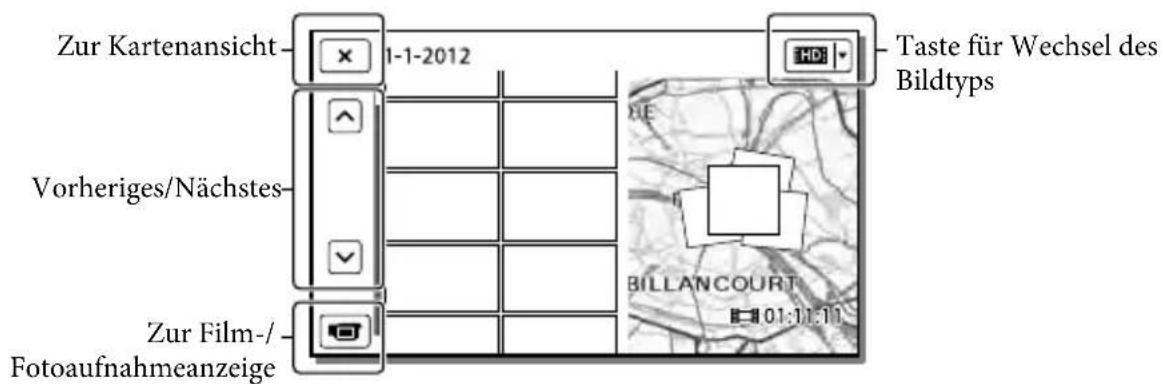 SONY HDRCX270E - Bildschirmanzeigen in der Kartenansicht - 2