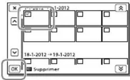 SONY HDRCX270E - Suppression de films ou de photos - 2