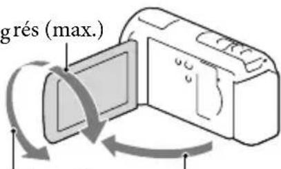 SONY HDRCX270E - Réglage de l'angle du panneau LCD - 1