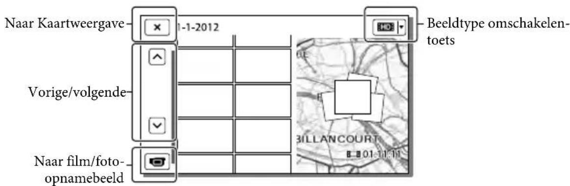 SONY HDRCX270E - Scherm op de Kaartweergave - 2