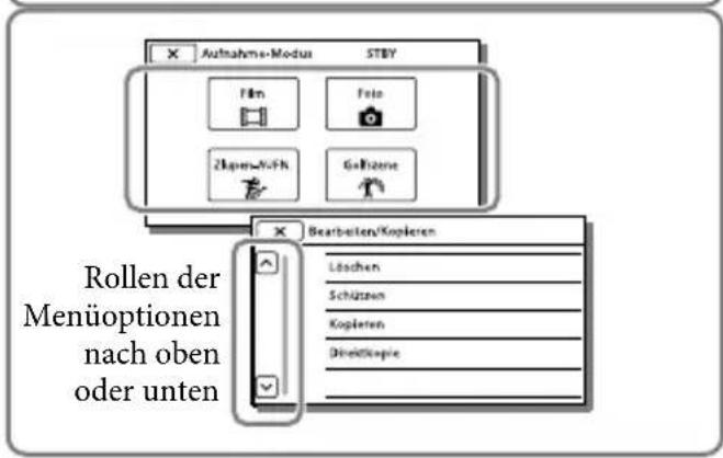 SONY HDRCX270E - Verwendend der Menüs - 12