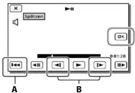 SONY HDRCX270E - Een film splitsen - 2