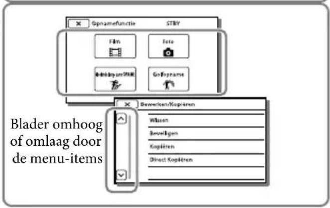 SONY HDRCX270E - Selecteer MENU - 3
