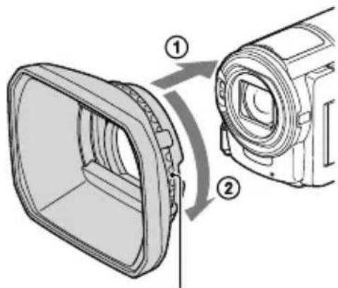 SONY HDRCX270E - Pour fixer le pare-soleil (HDR-CX570E/ CX580E/CX580VE/PJ580E/PJ580VE/PJ600E/ PJ600VE) - 1