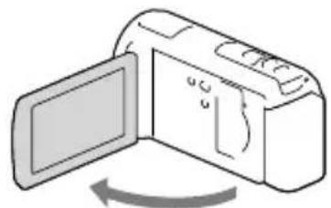 SONY HDRCX270E - Mise sous tension et réglage de la date et de l'heure - 1