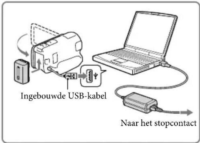 SONY HDRCX270E - De accu opladen met uw computer - 1
