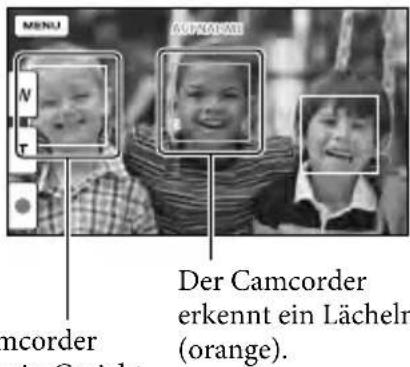 SONY HDRCX270E - Automatische Aufnahme eines Lächelns (Auslös. bei Lächeln) - 1