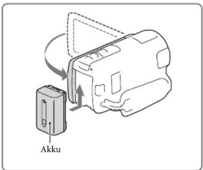 SONY HDRCX270E - Laden des Akkus - 1
