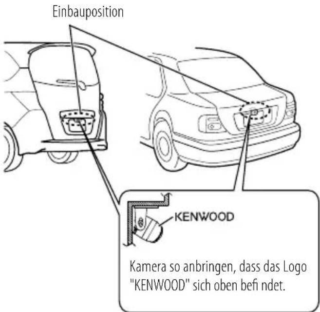 KENWOOD CMOS130 - Beispiele für richtige Kamera-Installation im Fahrzeugheck - 1