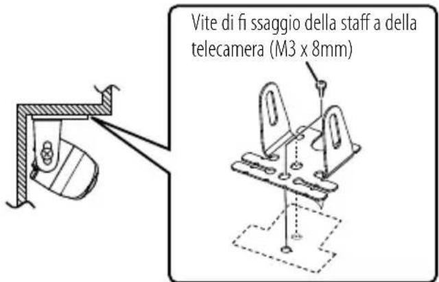 KENWOOD CMOS130 - Fissare la telecamera saldamente in posizione. - 1