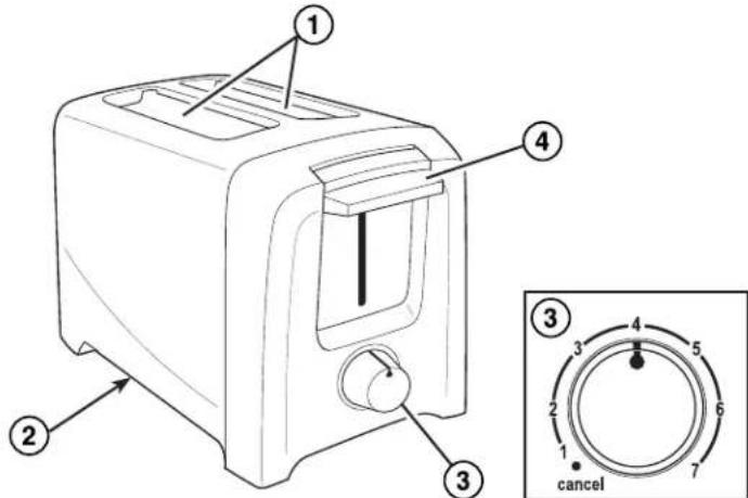 PROCTOR SILEX 22612 - Parts and Features - 1