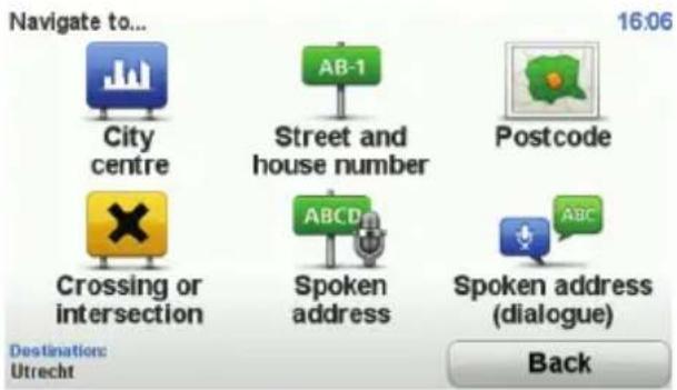 TOMTOM GOLIVE550 - Tap Street and house number. - 2