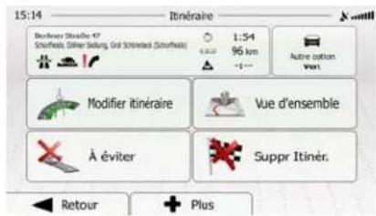 ZENEC ZENC4612 (Mercedes) - Vérification des autres itinéaires pour un itinéaire existant - 3