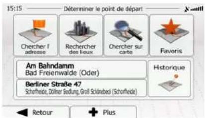 ZENEC ZENC4612 (Mercedes) - Créer un itinétaire à partir de la liste de destinations (Créer itinétaire) - 2