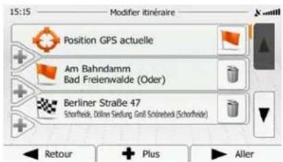ZENEC ZENC4612 (Mercedes) - Éditer la liste des destinations (Modifier itinétaire) - 3