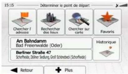 ZENEC ZENC4612 (Mercedes) - Sélectionner une des destinations les plus probables (Historique intelligent) - 1