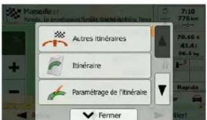 ZENEC ZE3215 (BMW) - Verification des autres itinéraires lors de la planification de l'itinéraire - 3