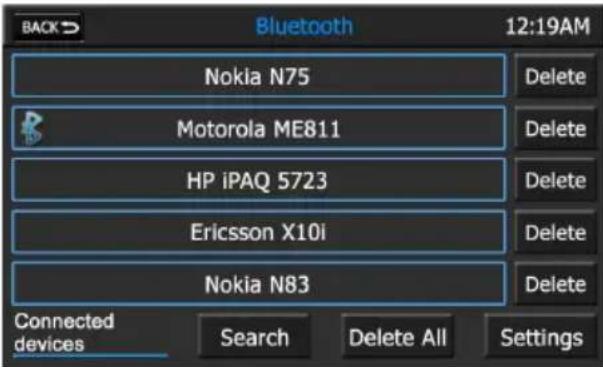 AUDIOVOX VMO 5020 V - Pour supprimer des téléphones sans fil apparis, précédez comme suit : - 1