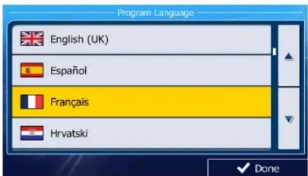 AUDIOVOX VMO 5020 V - 2) Démarrez/Accédez au menu principal : - 1