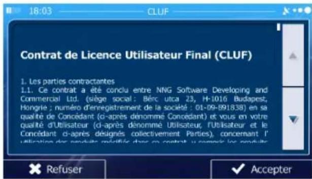 AUDIOVOX VMO 5020 V - 2) Démarrez/Accédez au menu principal : - 3
