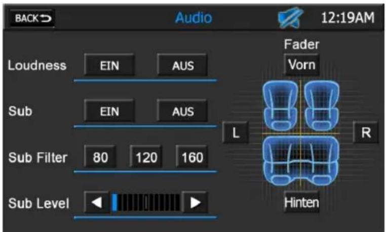 AUDIOVOX VMO 5020 V - KLANGEINSTELLUNGEN - 1
