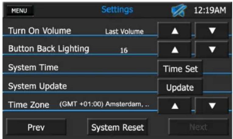 AUDIOVOX VMO 5020 V - SYSTEM SETTINGS - 1