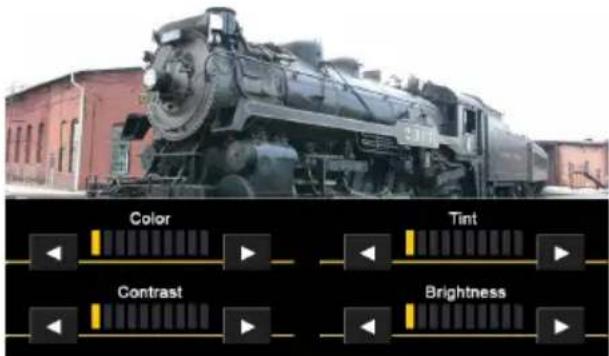 AUDIOVOX VMO 5020 V - ÉCRAN DE RÉGLAGE DE L'IMAGE - 1