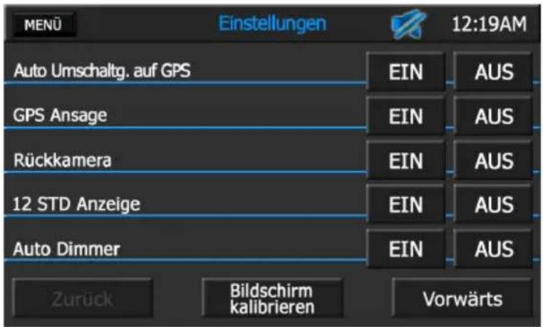 AUDIOVOX VMO 5020 V - SYSTEMEINSTELLUNGENSYSTEMEINSTELLUNGEN - 1