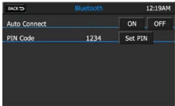 AUDIOVOX VMO 5020 V - ÉCRAN DE CONFIGURATION BLUETOOTH - 1