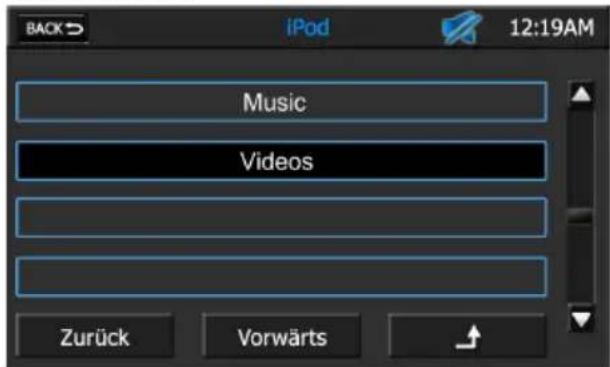 AUDIOVOX VMO 5020 V - Suchmenu - 1