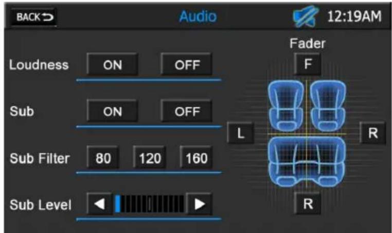 AUDIOVOX VMO 5020 V - Adjusting Fade and Balance: - 1