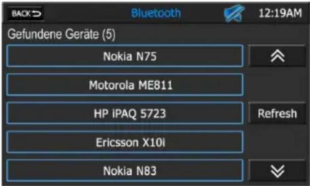 AUDIOVOX VMO 5020 V - Verbinden eines Mobiltelefons mit dem Audiovox-Gerät: - 2