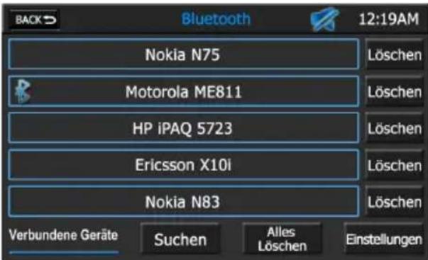 AUDIOVOX VMO 5020 V - Verbinden eines Mobiltelefons mit dem Audiovox-Gerät: - 1