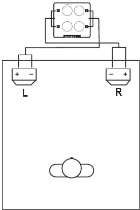 Renkforce A1000 - b) Anschluss der Lautsprecherausgänge - 2