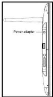 INTENSO Photo Gallery - 3) Connect and switch on the digital photo frame - 1