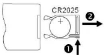 INTENSO Photo Base - INSERTING BATTERIES INTO REMOTE CONTROL - 1