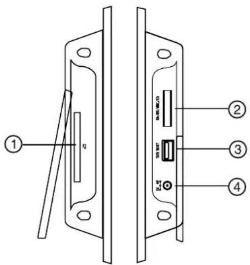 Dynex DXDPF9 - Left and right side view - 1