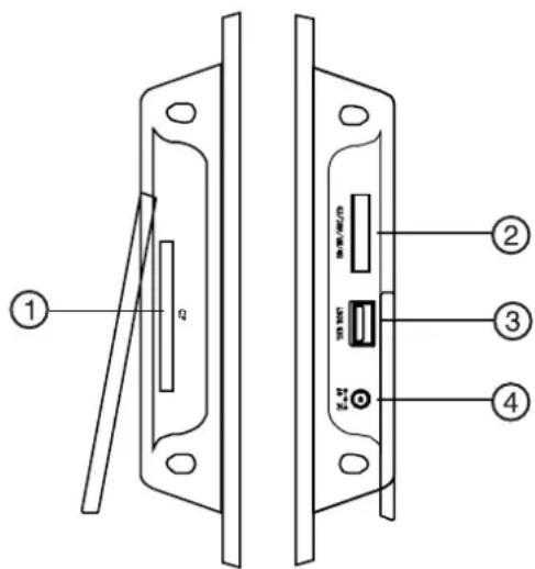 Dynex DXDPF9 - Vista lateral izquierda y derecha - 1
