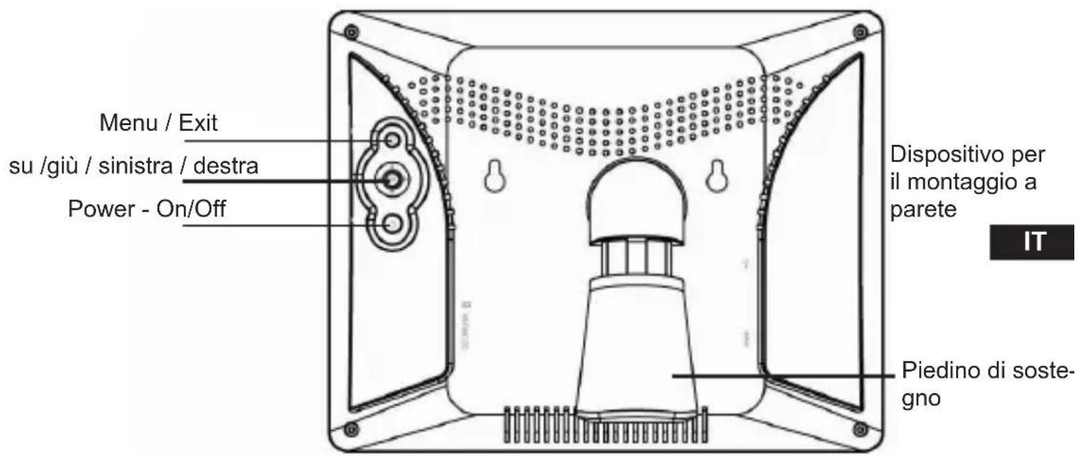 HAMA New Basic 00095214 - Cornice per foto digitale (vista lato posteriore) - 1