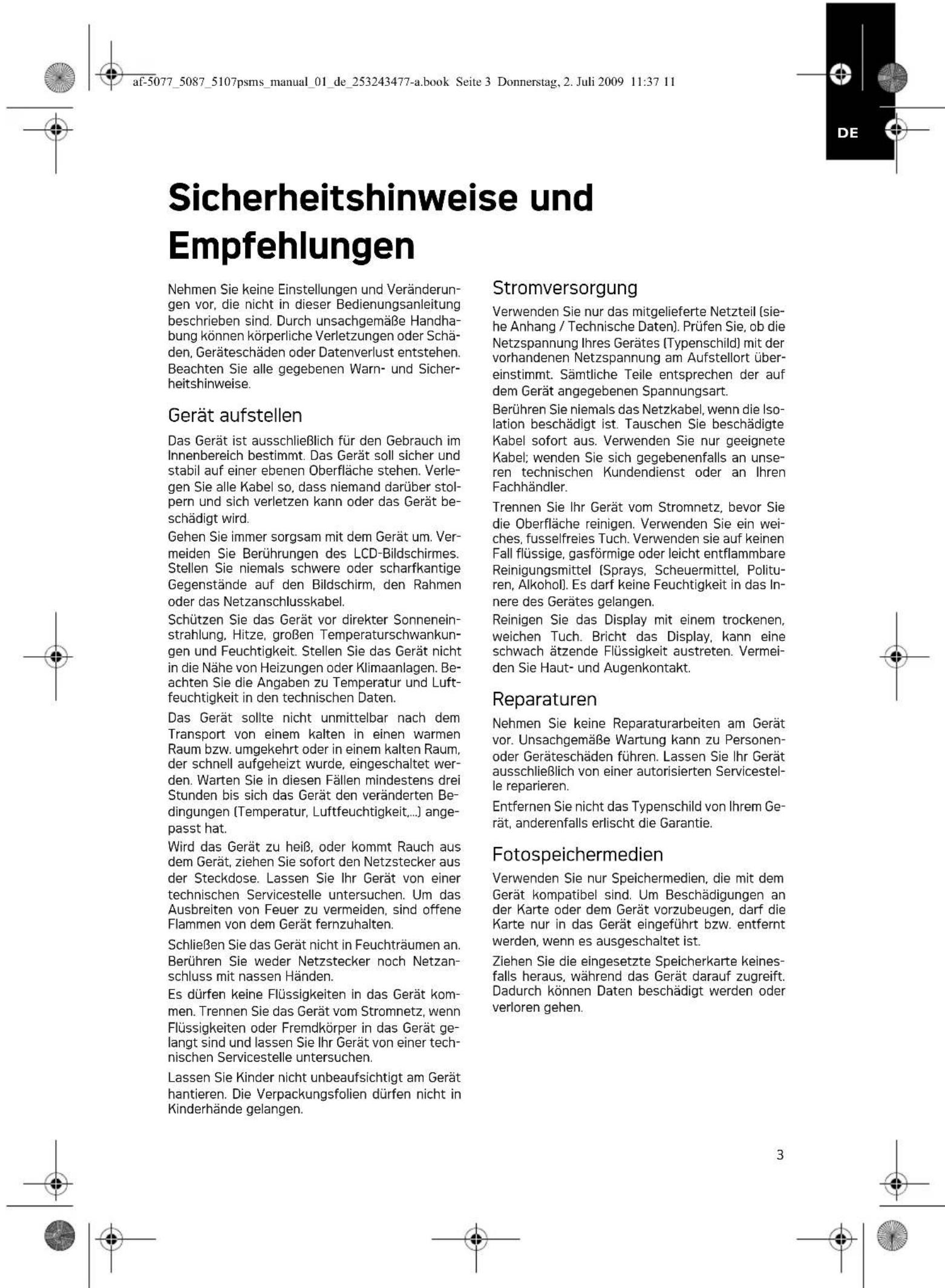 AGFA AF 5077PS - Tipps und Tricks - 1