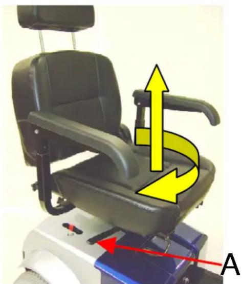 Handicare Fortress Calypso - Désassembler le scooter - 1
