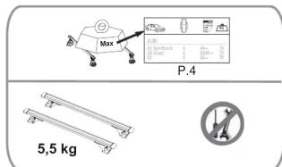 Mont Blanc AMC 5012 - MB RoofBars AMC KIT FIX ROOF FOOT 5012 - 7