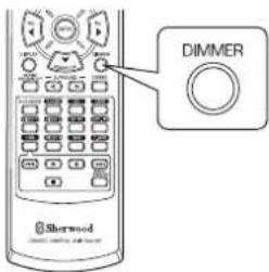 SHERWOOD RD5405 - Adjusting the brightness of the fluorescent display - 1
