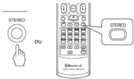 SHERWOOD RD5405 - ■Pour annuler le mode surround pour une lecture stéréo - 1