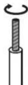 SHERWOOD RD5405 - ■Conectando los cables de los altavoces - 1