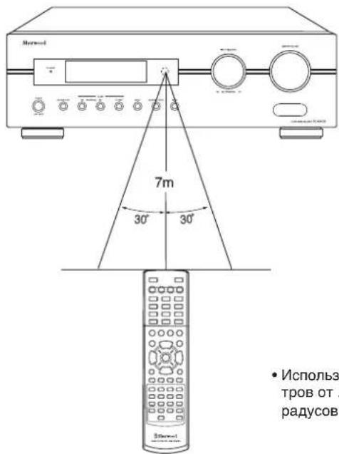 SHERWOOD RD5405 - ДИАПАЗОН РАБОТЫ ПУЛЬТА ДИСТАНЦИОННОГО УПРАВЛЕНИЯ - 1