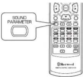 SHERWOOD RD5405 - When adjusting the sound parameters - 1