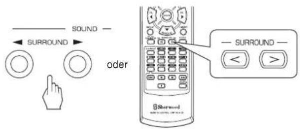 SHERWOOD RD5405 - ■ Surroundmodus wählen - 1