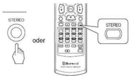 SHERWOOD RD5405 - ■Beenden des Surroundmodus zur Stereowiedergabe - 1