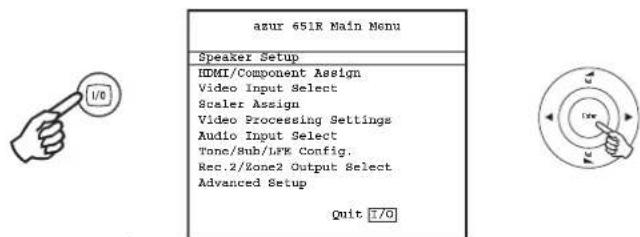 CAMBRIDGE AZUR 651R - Réalisation de la configuration - 1